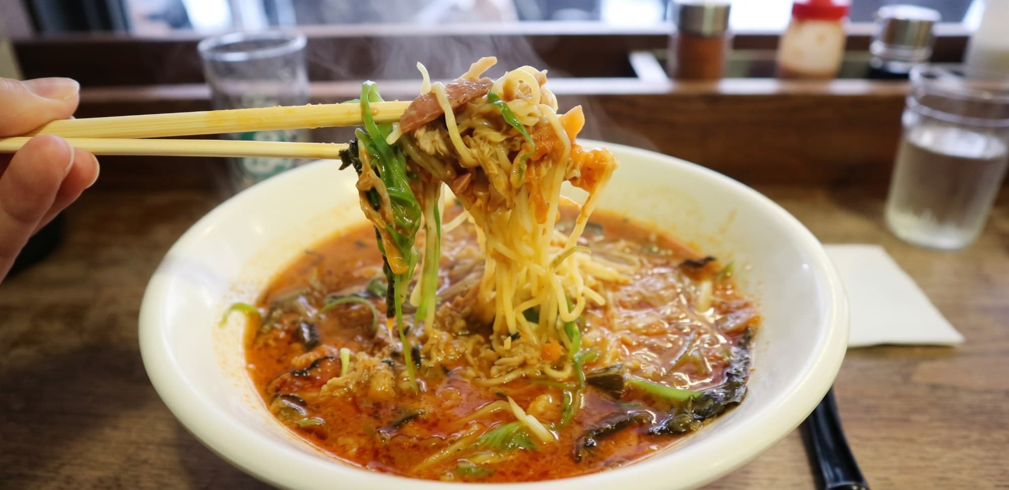 목바 김치찌개 라멘 한 그릇